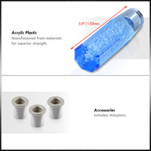 Load image into Gallery viewer, Universal M8 M10 M12 150MM Crystal Octogon Bubble Shift Knob Blue
