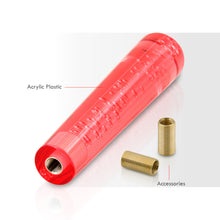 Load image into Gallery viewer, Universal M8 M10 M12 200MM Smooth Bubble Shift Knob Red
