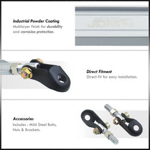 Load image into Gallery viewer, Acura Integra 1994-2001 / Honda Civic 1988-2000 / CRX 1988-1991 / Del Sol 1993-1997 Front Lower Strut Bar Silver