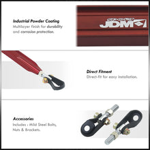 Load image into Gallery viewer, Acura Integra 1994-2001 / Honda Civic 1988-1995 / CRX 1988-1991 / Del Sol 1993-1997 Rear Lower Strut Bar Red