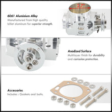Load image into Gallery viewer, Honda K20 70mm Throttle Body Plate Silver