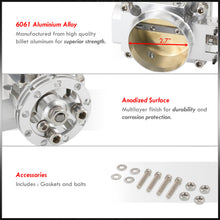Load image into Gallery viewer, Nissan SR20 S14/S15 70mm Throttle Body Plate Silver