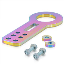 Load image into Gallery viewer, AJP Distributors Upgrade Light Weight T6061 Billet Aluminum Front Bumper Chassis 10mm Tow Towing Hook Ring Kit Anodized Neo Chrome For Universal Car Auto Trailer Track Drift Trailer