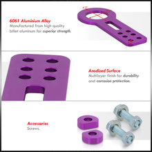 Load image into Gallery viewer, AJP Distributors Upgrade JDM Light Weight T6061 Billet Aluminum Front Bumper Chassis 10mm Tow Towing Hook Ring Kit Anodized Purple For Universal Car Auto Trailer Track Drift Trailer