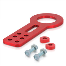Load image into Gallery viewer, AJP Distributors Upgrade JDM Light Weight T6061 Billet Aluminum Front Bumper Chassis 10mm Tow Towing Hook Ring Kit Anodized Red For Universal Car Auto Trailer Track Drift Trailer
