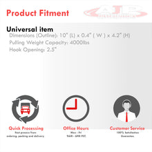 Load image into Gallery viewer, AJP Distributors Upgrade JDM Light Weight T6061 Billet Aluminum Front Bumper Chassis 10mm Tow Towing Hook Ring Kit Anodized Red For Universal Car Auto Trailer Track Drift Trailer