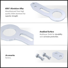 Load image into Gallery viewer, Universal 10mm Rear Tow Hook Kit Silver