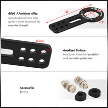 Load image into Gallery viewer, JDM Sport Universal Front Tow Hook Kit Gen 1 Black