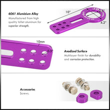 Load image into Gallery viewer, JDM Sport Universal Front Tow Hook Kit Gen 1 Purple