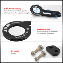 Load image into Gallery viewer, JDM Sport Universal Rear Tow Hook Kit Gen 1 Black