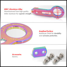 Load image into Gallery viewer, JDM Sport Universal Rear Tow Hook Kit Gen 1 Neo Chrome
