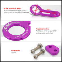 Load image into Gallery viewer, JDM Sport Universal Rear Tow Hook Kit Gen 1 Purple
