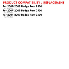 Load image into Gallery viewer, Dodge Ram 1500 2007-2008 / 2500 3500 2007-2009 LED Tail Lights Chrome Housing Red Len