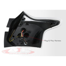 Load image into Gallery viewer, Ford Focus Hatchback 2012-2014 LED Bar Tail Lights Black Housing Clear Len White Tube