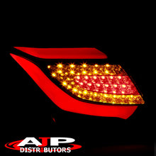 Load image into Gallery viewer, Ford Focus Hatchback 2012-2014 LED Bar Tail Lights Black Housing Clear Len White Tube