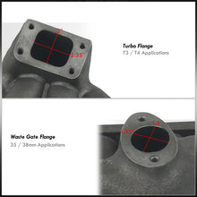 Load image into Gallery viewer, Acura Integra 1990-2001 / Honda Civic 1988-2000 / CRX 1988-1991 / Del Sol 1993-1997 B-Series B16 B18 B20 Top Mount Cast Iron Turbo Manifold