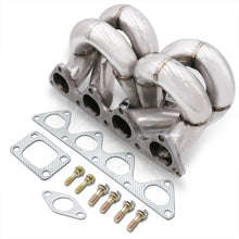 Load image into Gallery viewer, Acura Integra 1990-2001 / Honda Civic 1988-2000 / CRX 1988-1991 / Del Sol 1993-1997 B-Series B16 B18 B20 T3/T4 Ram Horn Stainless Steel Turbo Manifold (38mm Wastegate Flange)