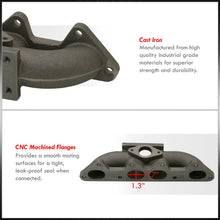 Load image into Gallery viewer, Honda Accord 1994-2002 F22 F22B F23A T3/T4 Cast Iron Turbo Manifold