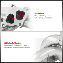 Load image into Gallery viewer, Mitsubishi Lancer EVO 2003-2007 4G63 2.0L Stainless Steel Turbo Manifold