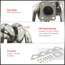 Load image into Gallery viewer, Eagle Talon TSI 1990-1998 / Mitsubishi Eclipse 1995-1999 / Plymouth Laser 1990-1994 4G63T TD05 Stainless Steel Turbo Manifold