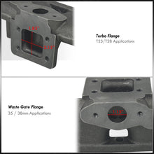 Load image into Gallery viewer, Mazda Miata MX5 1994-2005 1.8L T25/T28 Cast Iron Turbo Manifold