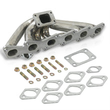 Load image into Gallery viewer, Nissan 240SX 1989-1998 / Skyline 1985-2002 RB20DET RB25DET T3/T4 Top Mount Stainless Steel Turbo Manifold (35mm/38mm Wastegate Flange)