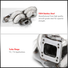Load image into Gallery viewer, Nissan 240SX 1989-1998 CA18DET T3 T04B Top Mount Stainless Steel Turbo Manifold