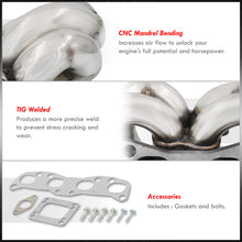 Load image into Gallery viewer, Nissan 240SX 1989-1998 CA18DET T3 T04B Top Mount Stainless Steel Turbo Manifold