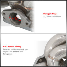 Load image into Gallery viewer, Nissan 240SX 1989-1998 KA24 T3/T4 Top Mount Stainless Steel Turbo Manifold