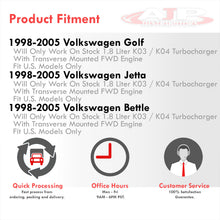 Load image into Gallery viewer, Audi A3 8L 2000-2003 / TT MK1 1999-2005 / Beetle 1998-2005 / Golf MK4 1998-2005 / Jetta MK4 1998-2005 / Seat Leon 1M 1998-2005 1.8T T3 Cast Iron Turbo Manifold (Transverse-Mounted Engine Only)