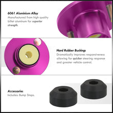 Load image into Gallery viewer, Acura Integra 1990-2001 / Honda Civic 1988-2000 / CRX 1988-1991 / Del Sol 1993-1997 Coilover Top Hats Purple (Left & Right)