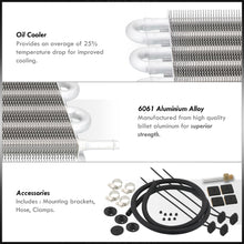 Load image into Gallery viewer, Universal Oil / Transmission / Power Steering Cooler Kit 12" x 10" x 0.75"