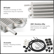 Load image into Gallery viewer, Universal Oil / Transmission / Power Steering Cooler Kit 15" x 7.5" x 0.75"