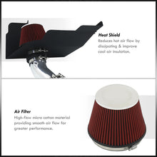 Load image into Gallery viewer, Ford Mustang 3.7L V6 2011-2014 Cold Air Intake Polished + Heat Shield