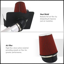 Load image into Gallery viewer, Chevrolet Silverado 2500HD 3500 2004-2005 / GMC Sierra 2004-2005 6.6L V8 Cold Air Intake Polished + Heat Shield