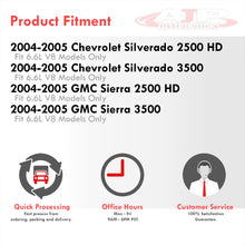 Load image into Gallery viewer, Chevrolet Silverado 2500HD 3500 2004-2005 / GMC Sierra 2004-2005 6.6L V8 Cold Air Intake Polished + Heat Shield
