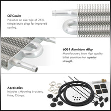 Load image into Gallery viewer, Universal Oil / Transmission / Power Steering Cooler Kit 10" x 5" x 0.75"