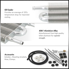 Load image into Gallery viewer, Universal Oil / Transmission / Power Steering Cooler Kit 12" x 5" x 0.75"