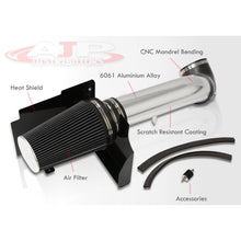 Load image into Gallery viewer, Chevrolet Silverado 1999-2006 / Avalanche 2002-2006 / Suburban 1500 2500 2000-2006 / Tahoe 2000-2006 / Cadillac Escalade 2002-2006 / GMC Sierra 1999-2006 / Yukon 2000-2006 / Yukon XL 2000-2006 4.8L 5.3L 6.0L V8 Cold Air Intake Polished + Heat Shield