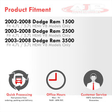 Load image into Gallery viewer, Dodge Ram 1500 2500 3500 4.7L 5.7L V8 2002-2008 Cold Air Intake Polished + Heat Shield