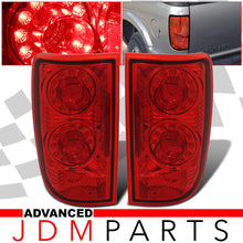 Load image into Gallery viewer, Chevrolet Blazer 1995-2004 / GMC Jimmy 1995-2004 / Oldsmobile Bravada 1996-2001 LED Altezza Style Tail Lights Chrome Housing Red Len