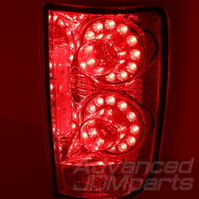 Load image into Gallery viewer, Chevrolet Blazer 1995-2004 / GMC Jimmy 1995-2004 / Oldsmobile Bravada 1996-2001 LED Altezza Style Tail Lights Chrome Housing Red Len