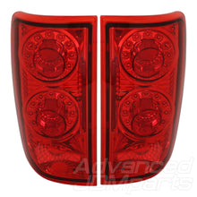 Load image into Gallery viewer, Chevrolet Blazer 1995-2004 / GMC Jimmy 1995-2004 / Oldsmobile Bravada 1996-2001 LED Altezza Style Tail Lights Chrome Housing Red Len