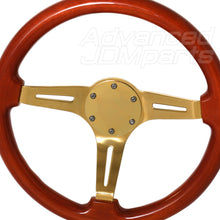 Load image into Gallery viewer, Universal 6 Bolt Steering Wheel Flat Horn Button Delete Plate 24K Gold