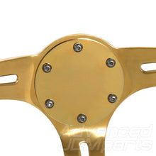 Load image into Gallery viewer, Universal 6 Bolt Steering Wheel Flat Horn Button Delete Plate 24K Gold