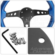 Load image into Gallery viewer, Universal 6 Bolt Steering Wheel Flat Horn Button Delete Plate Black