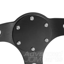 Load image into Gallery viewer, Universal 6 Bolt Steering Wheel Flat Horn Button Delete Plate Black