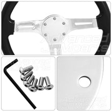 Load image into Gallery viewer, Universal 6 Bolt Steering Wheel Flat Horn Button Delete Plate Polished