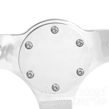 Load image into Gallery viewer, Universal 6 Bolt Steering Wheel Flat Horn Button Delete Plate Polished