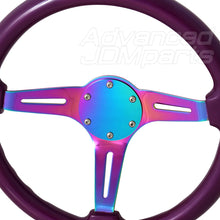 Load image into Gallery viewer, Universal 6 Bolt Steering Wheel Flat Horn Button Delete Plate Neo Chrome